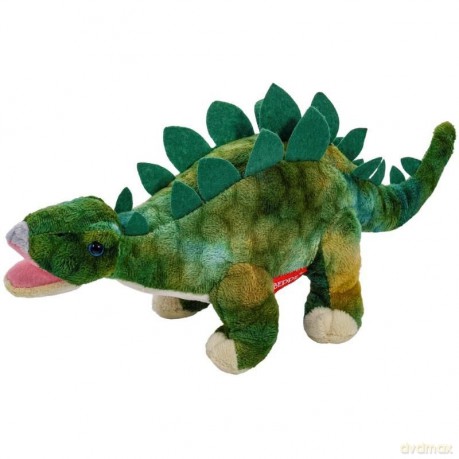 Maskotka pluszowy dinozaur stegozaur ciemny zielony 30 cm