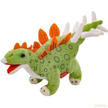 Maskotka pluszowy dinozaur stegozaur jasny zielony 30 cm