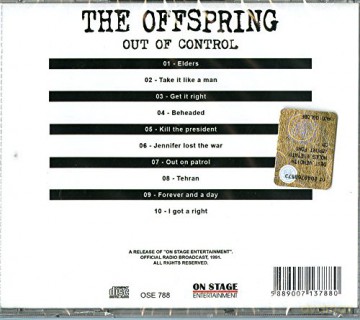 The Offspring: Out Of Control [CD]