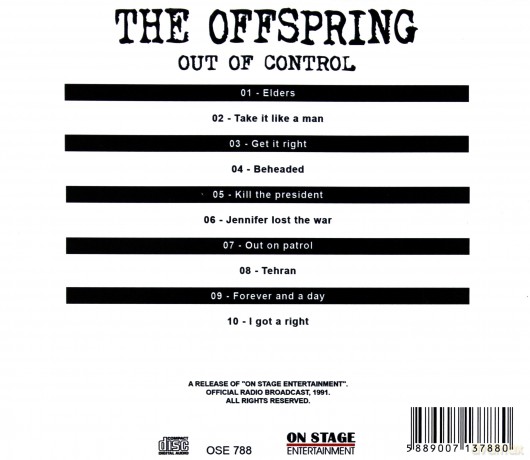 The Offspring: Out Of Control [CD]