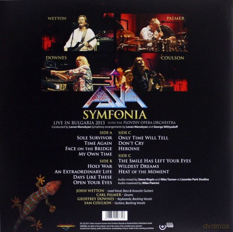Asia: Symfonia Live In Bulgaria 2013 [2xWinyl]