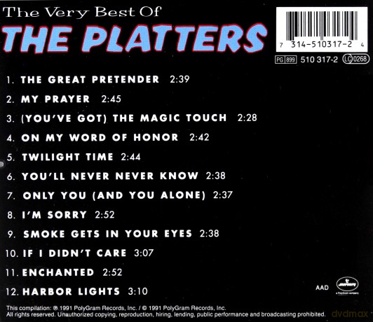 The Platters: Best Of The Platters,The Very [CD]
