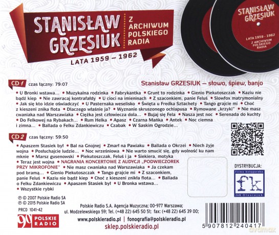 Stanisław Grzesiuk: Nagrania radiowe z lat 1959-1962 [2CD]