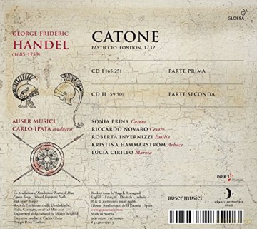 Sonia Prina: Handel: Catone [2CD]