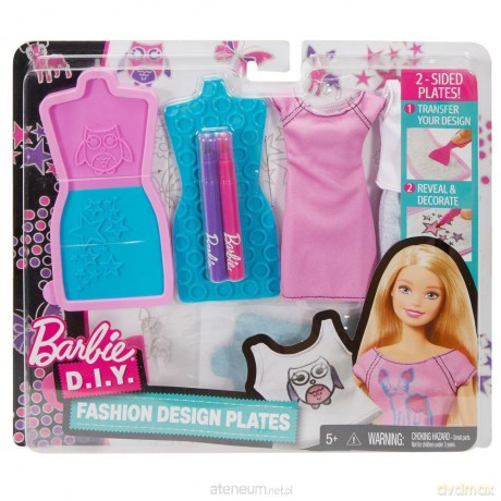 Barbie D.I.Y. Stylowe szablony różowo niebieskie