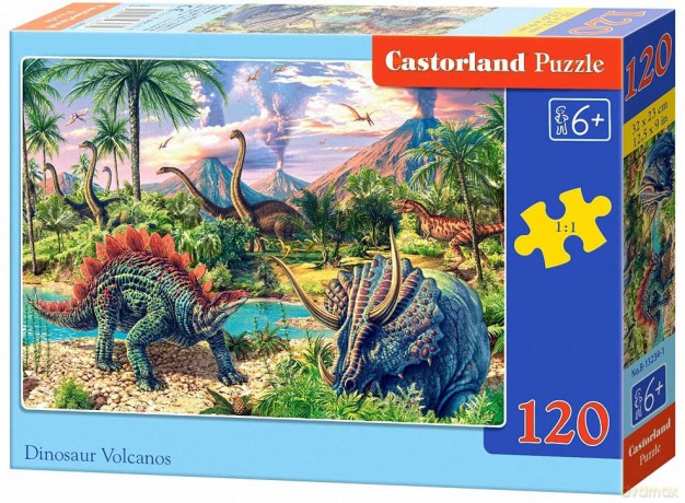CASTOR 120 el. Dinosaur Volcanos [PUZZLE]