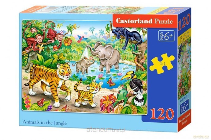 CASTOR 120 el. Zwierzęta w dżungli [PUZZLE]