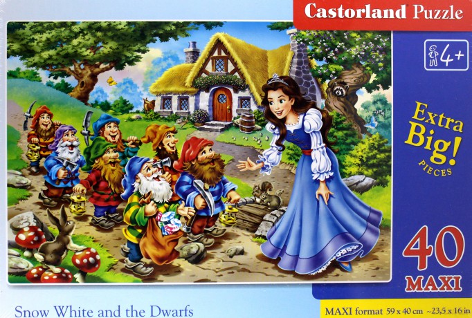 CASTOR 40 el. maxi - Królewna Śnieżka [PUZZLE]