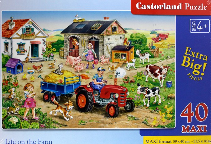 CASTOR 40 el. maxi - Życie na farmie [PUZZLE]