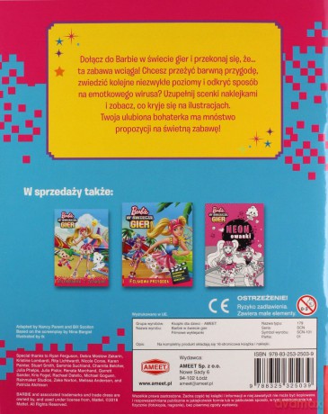 Filmowe wyklejanki. Barbie w świecie gier [KSIĄŻKA]