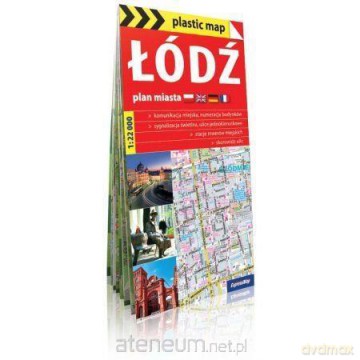 Plastic map Łódź - plan miasta 1:22 000