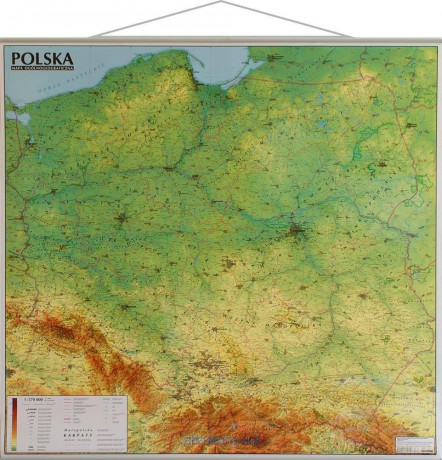 Polska. Mapa Ogólnogeograficzna (listwa) [KSIĄŻKA]