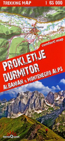 Trekking map Prokletije i Durmitor 1:65 000