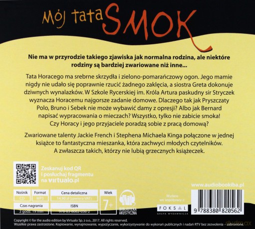 Zwariowane rodzinki. Mój tata smok - Jackie French [AUDIOBOOK]