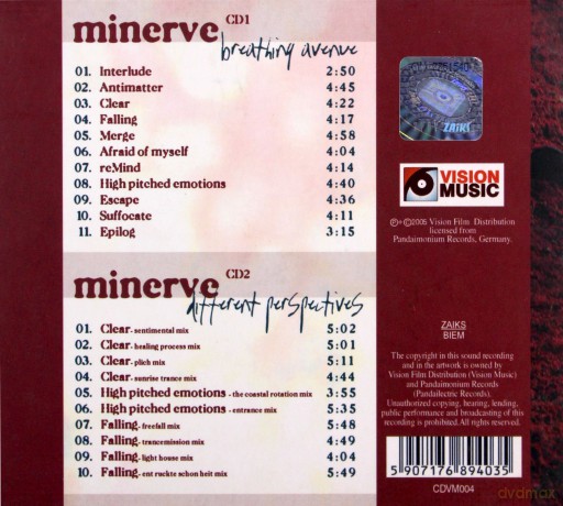 Minerve - Breathing Avenue  [2CD]