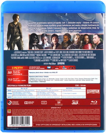 Łotr 1. Gwiezdne wojny - historie (Star Wars) [Blu-Ray 3D]+[2xBlu-Ray]
