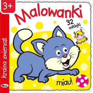 Malowanki 32 naklejki w prezencie! 5 Kraina zwierząt [KSIĄŻKA]