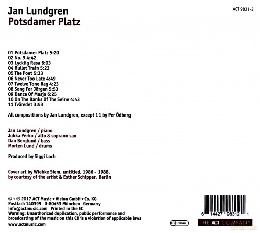 Jan Lundgren: Potsdamer Platz [CD]