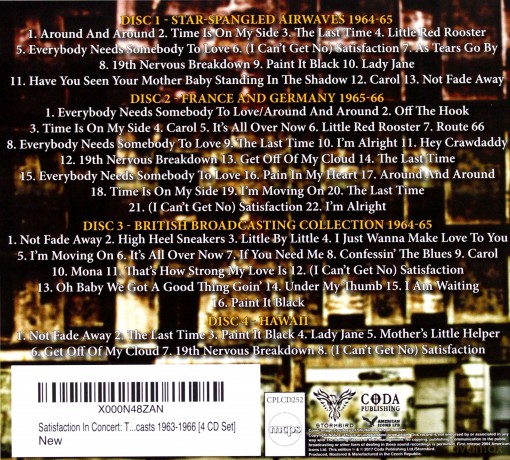 The Rolling Stones - Satisfaction In Concert: The Classic Broadcasts 1964-1966 [4CD]