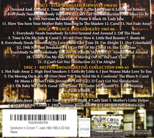 The Rolling Stones - Satisfaction In Concert: The Classic Broadcasts 1964-1966 [4CD]