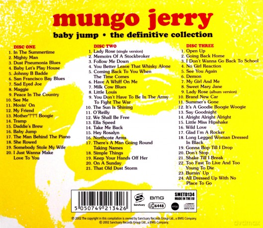 Mungo Jerry: Baby Jump - The Definitive Collection [3CD]