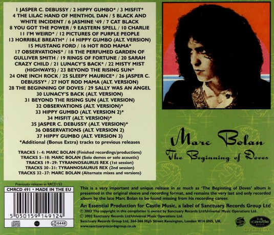 Marc Bolan: The Beginning Of Doves [CD]