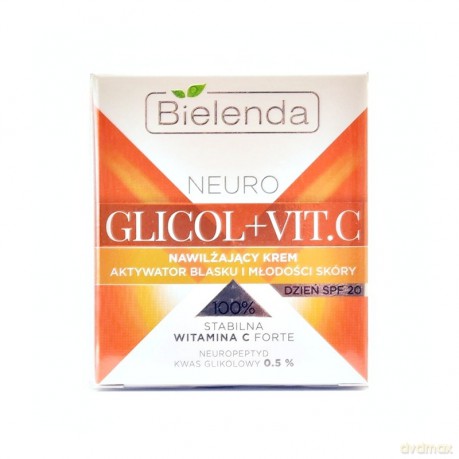 Bielenda Neuro Glicol + Vit.C Krem nawilżający na dzień SPF20 50ml