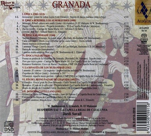 Jordi Savall: Granada 1013-1502 [SACD]