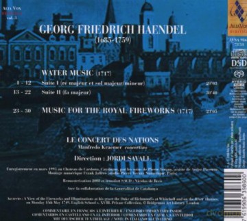 Jordi Savall: Wassermusik Feuerwerksmusik [SACD]
