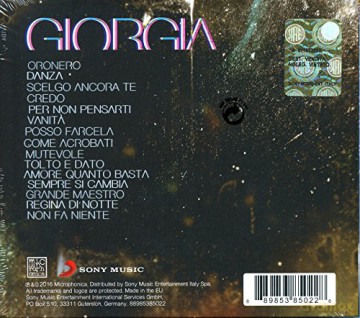 Giorgia: Oronero [CD]