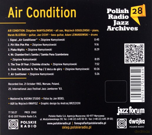 Zbigniew Namysłowski: Air Condition  Polish Radio Jazz Archives  vol. 28 [CD]