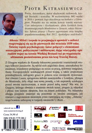 Athenia Miłość i torpeda - Piotr Kitrasiewicz [KSIĄŻKA]