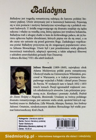 Balladyna - Juliusz Słowacki [KSIĄŻKA]