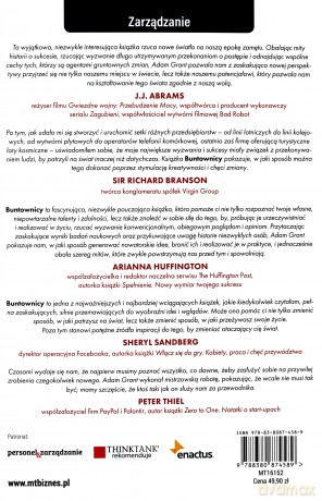 Buntownicy. Kreatywni liderzy zmieniają świat - Adam Grant [KSIĄŻKA]