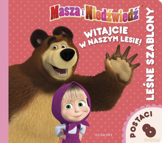 Masza i niedźwiedź. Witajcie w naszym lesie leśne szablony - Tomasz Klonowski [KSIĄŻKA]