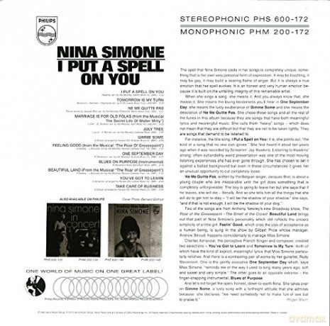 Nina Simone: I Put A Spell On You [Winyl]