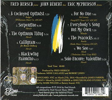 The Fred Hersch Trio: Sunday Night At The Vanguard [CD]