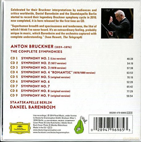 Daniel Barenboim: Anton Bruckner-The Complete Symphonies [9CD]