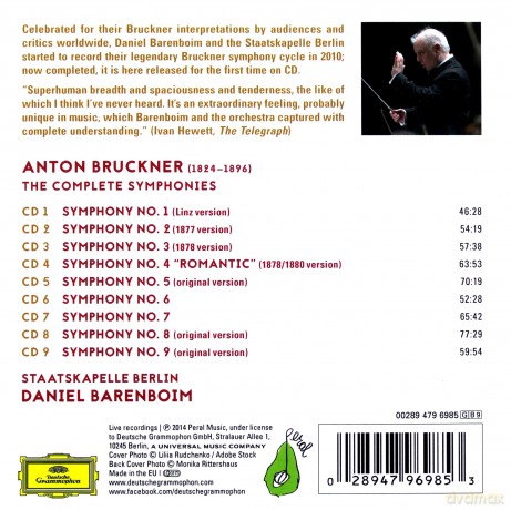 Daniel Barenboim: Anton Bruckner-The Complete Symphonies [9CD]