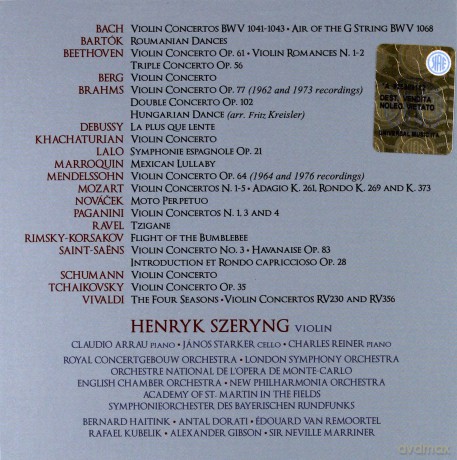 Henryk Szeryng: Henrik Szeryng-In Concert [13CD]