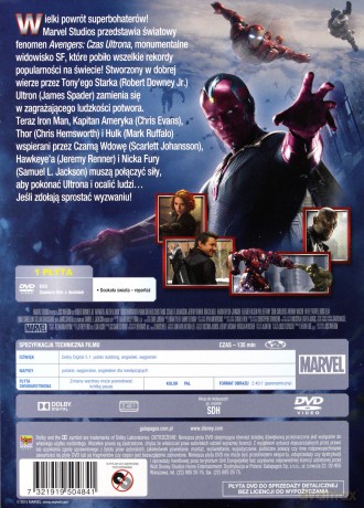 Avengers: Czas Ultrona Wydanie Specjalne z Plakatem [DVD]