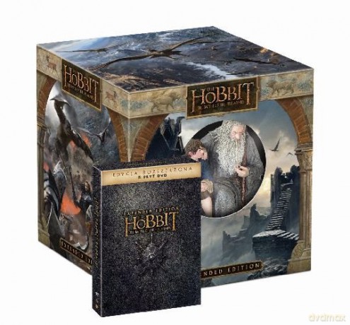 Hobbit: Bitwa Pięciu Armii Wydanie Rozszerzone z Figurką [5DVD]