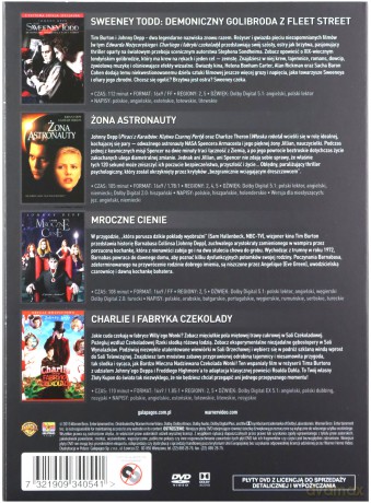Johnny Depp Kolekcja [4DVD]