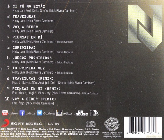 Nicky Jam: Greatest Hits vol. 1 [CD]