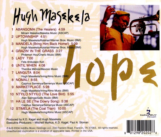 Hugh Masekela: Hope [CD]