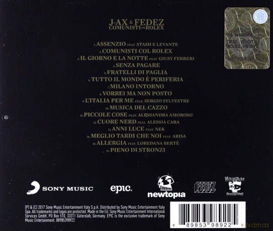 J-Ax and Fedez: Comunisti Col Rolex [CD]
