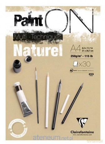 Blok Paint on natural A4/30K 250 g