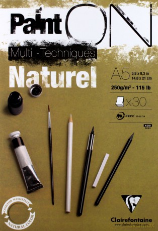 Blok Paint on natural A5/30K 250 g