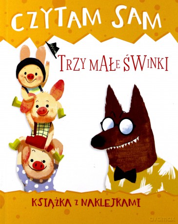 Czytam sam. Trzy małe świnki. Książka z naklejkami - Roberta Zilio [KSIĄŻKA]