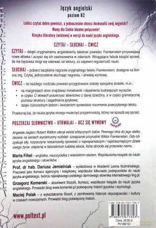Frankenstein w wersji do nauki angielskiego - Mary Sheley [KSIĄŻKA]